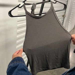 Tie halter top